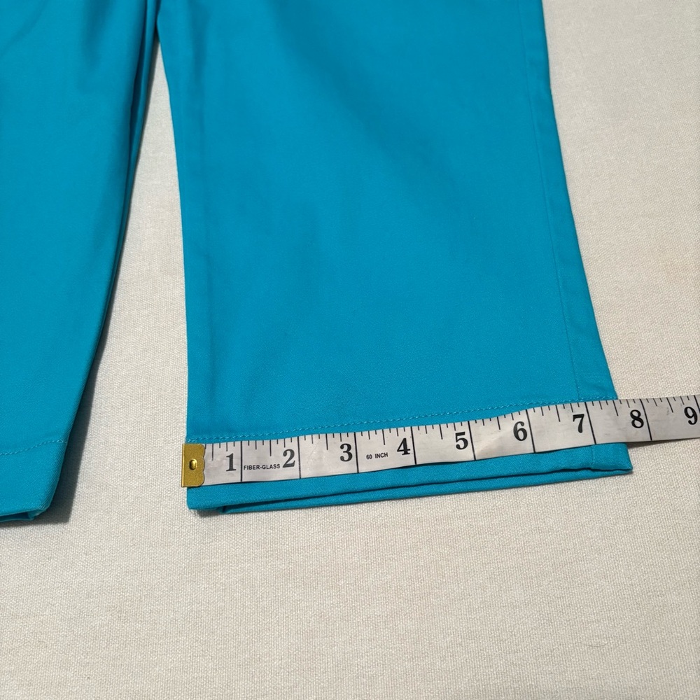St Johns Bay Capri Pants Women's Size 4 turquoise dream - Picture 6 of 12